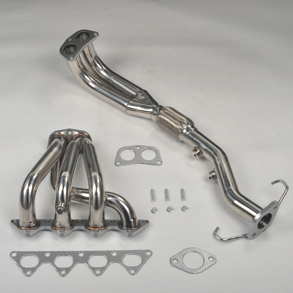 2002-2007 Mitsubishi Lancer 2.0L 4-2-1 Racing Exhaust Header Manifold Stainless Steel MT001218（禁售temu）(不支持无理由退货)（禁售亚马逊）-2