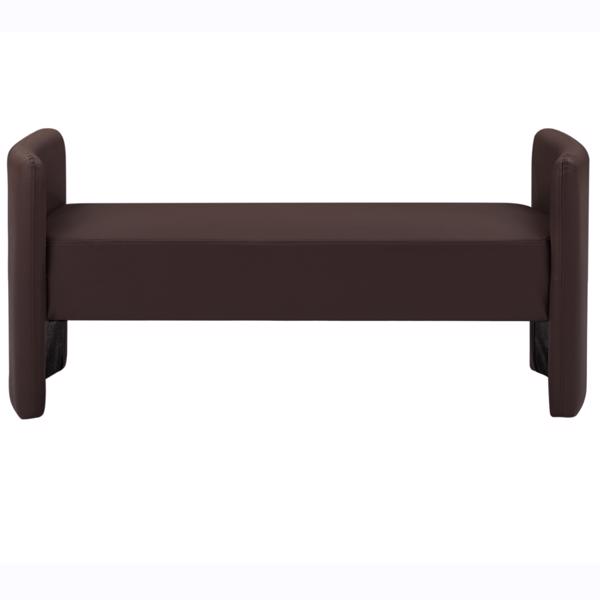棕色，猫爪布卧室休闲长方形沙发凳-14