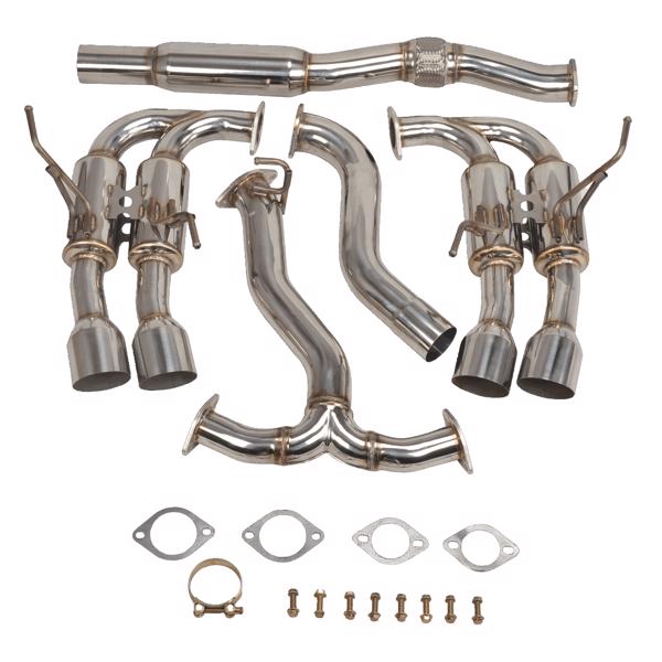 Exhaust Header for Subaru WRX / STI 2015+ R400 Gemini Quad Tips Exhaust MT001136（禁售亚马逊）(不支持无理由退货)-1