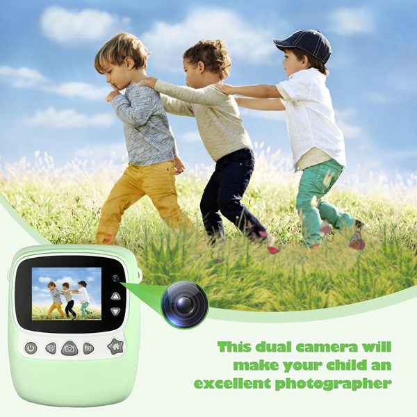 儿童相机，30MP 即时相机 WiFi 1080P 自拍数码相机 2.4 英寸带 32GB TF 卡，男孩女孩礼物，（绿色）（周末不发货，周五14点截单）-6