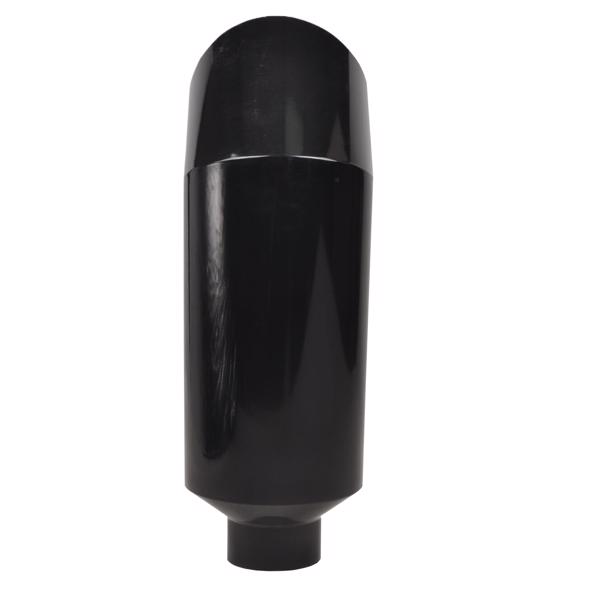 Exhaust nozzle 5"-8" bent black MT032016-7