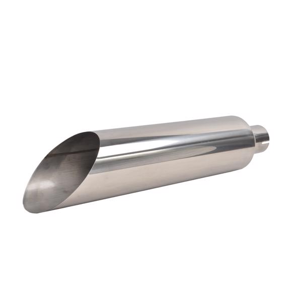 Silver Straight Exhaust Tip 4"-7"  MT032001-7