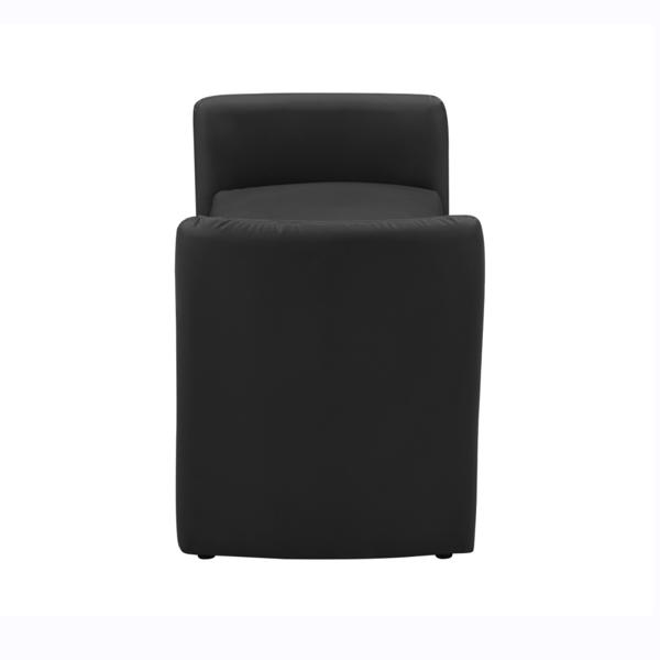 黑色，猫爪布卧室休闲长方形沙发凳-6