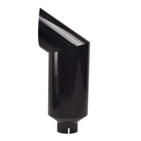 Exhaust nozzle 5“-7” bent black MT032012-8