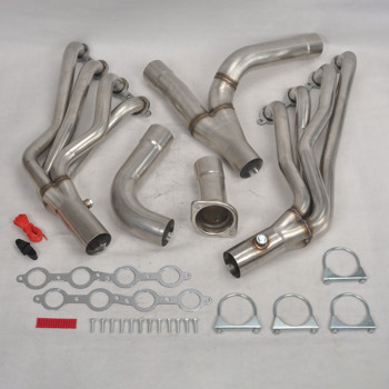 Exhaust Header for Chevy 99-06 Chevy/Gmc GMT800 Silverado/Sierra 1500 no polished MT001119（禁售temu）(不支持无理由退货)（禁售亚马逊）