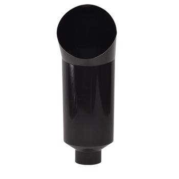 Exhaust nozzle 5“-7” bent black MT032012