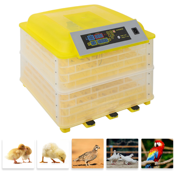 112枚家禽全自动孵化器孵蛋机 照蛋器 注水器　单电源（美规）