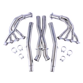 Exhaust Header fit for Corvette 2005-2013 C6 LS2 LS3  MT001002（禁售temu）(不支持无理由退货)（禁售亚马逊）