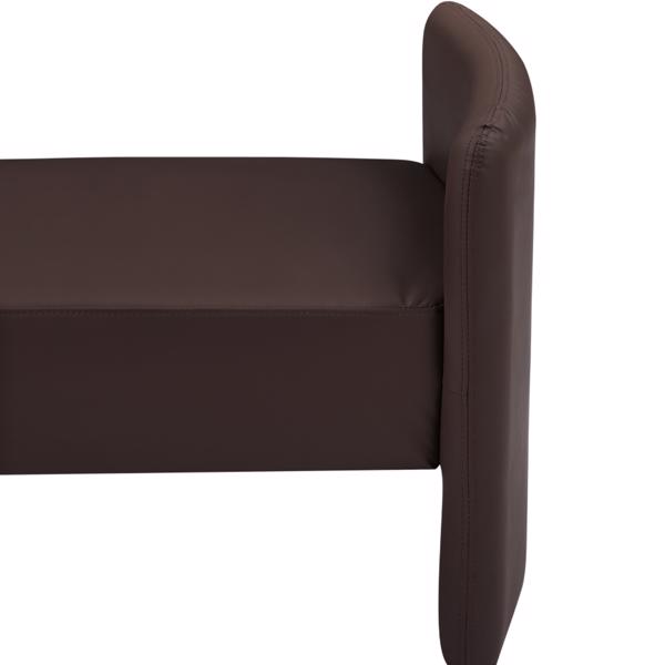 棕色，猫爪布卧室休闲长方形沙发凳-9
