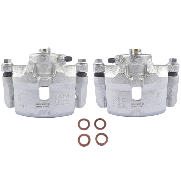 刹车卡钳 2PCS Front Left & Right Disc Brake Calipers w/ Bracket 19-B2090 19-B2091 for Honda Accord L4 2.3L 1998-2002 45019S84A00RM 45018S84A00RM-7