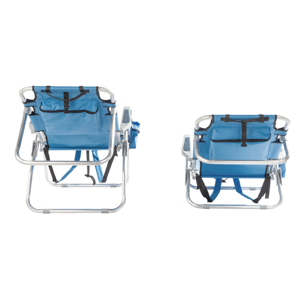  25* 25*32in 蓝色 沙滩椅 牛津布 银白色铝管 100.00kg 矮款 N001-22
