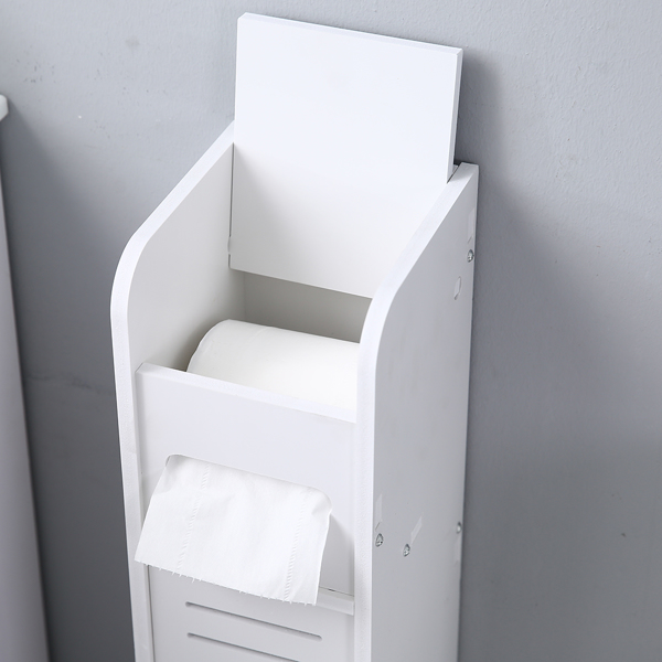  白色 PVC 1门 带纸巾抽 纸巾柜 N001-17