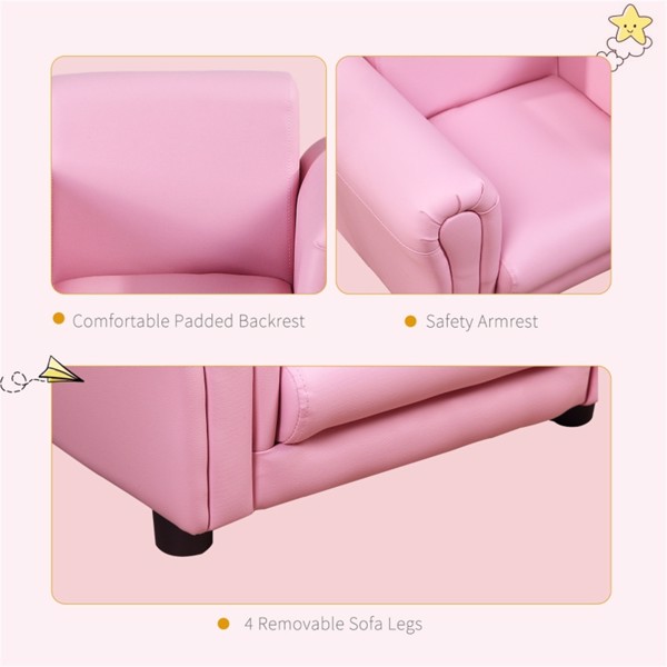 儿童脚凳沙发套装-粉色 （Swiship-发货）（WalMart禁售）-3