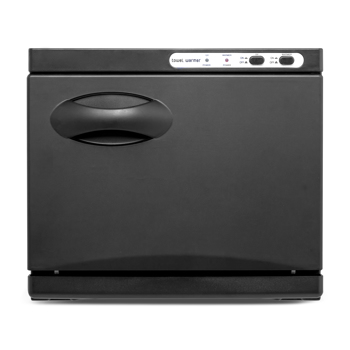  110V 8L ABS 铝合金 紫外线消毒加热 上下开门 黑色 毛巾消毒柜