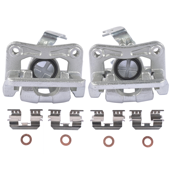 刹车钳套装 2PCS Rear Brake Calipers w/ Bracket FRC12163 FRC12164 for Acura TSX, Honda Accord 19-B3358 19-B3359 SLB20296 SLB20297 43018-TA0-A01 43019-TA0-A01-3