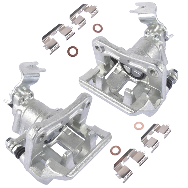 刹车钳套装 2PCS Rear Brake Calipers w/ Bracket FRC12163 FRC12164 for Acura TSX, Honda Accord 19-B3358 19-B3359 SLB20296 SLB20297 43018-TA0-A01 43019-TA0-A01-1