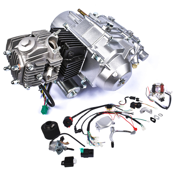 发动机 125CC 4-Stroke Semi-Auto Engine Motor Set for Go Kart ATV Quad Buggy-3
