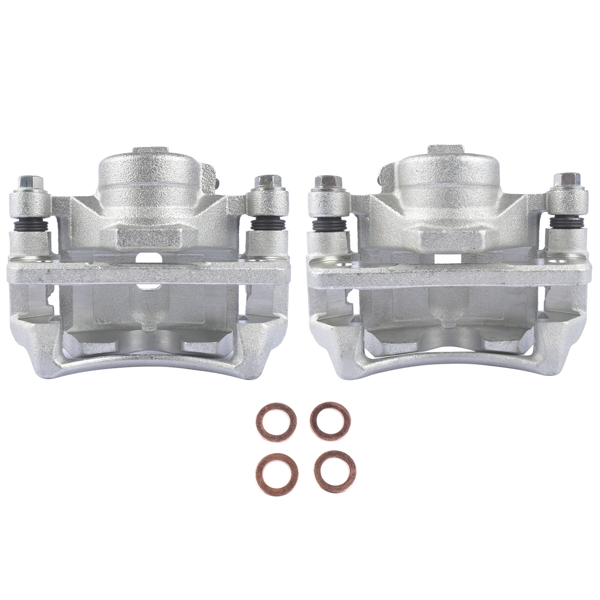 刹车卡钳 2PCS Front Left & Right Disc Brake Calipers w/ Bracket 19-B2090 19-B2091 for Honda Accord L4 2.3L 1998-2002 45019S84A00RM 45018S84A00RM-4