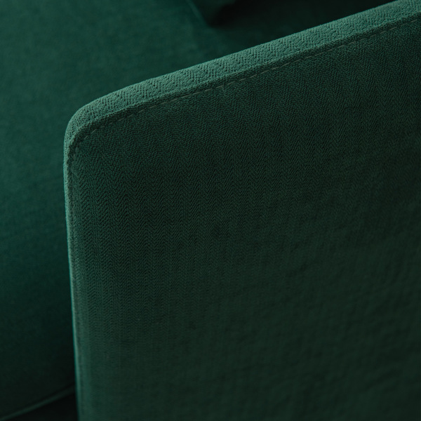 现代软垫双人沙发，客厅沙发 ，小户型沙发翠绿棉亚麻---63.8 英寸-10