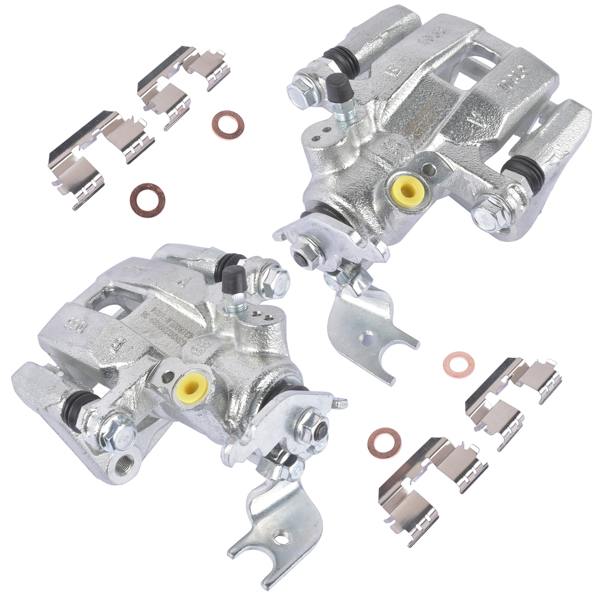 刹车钳套装 2PCS Rear Brake Calipers w/ Bracket FRC12163 FRC12164 for Acura TSX, Honda Accord 19-B3358 19-B3359 SLB20296 SLB20297 43018-TA0-A01 43019-TA0-A01-7