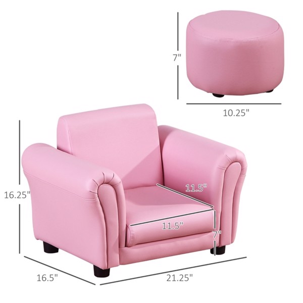 儿童脚凳沙发套装-粉色 （Swiship-发货）（WalMart禁售）-6