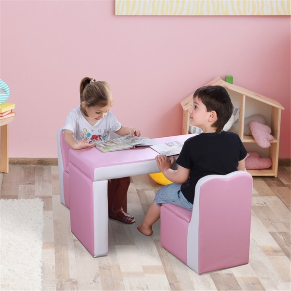 儿童二合一沙发套装-粉色 （Swiship-发货）（WalMart禁售）-8