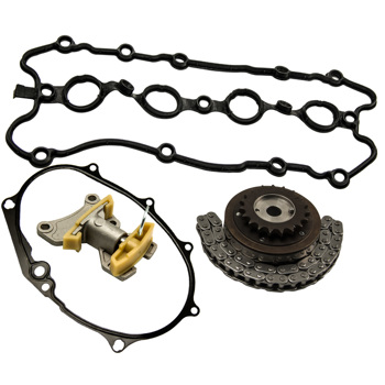 定时链套件 Cam Timing Adjuster Chain Tensioner Gasket Kit For Audi VW Passat Eos GTI 2.0T BPY Engine