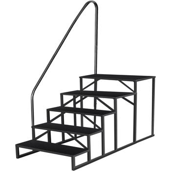 带扶手的5级梯子、地上游泳池梯子、660磅承载能力的带防滑板的RV梯级、用于到达高处的移动式家庭楼梯