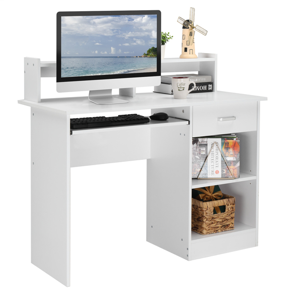 常规款办公室电脑桌-白色-12