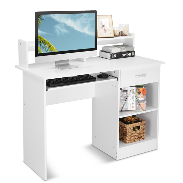 常规款办公室电脑桌-白色-10