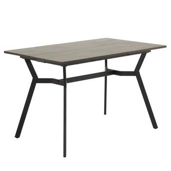  拆装 长方形带斜脚 餐桌 实木 苍灰色 120*76*76cm N101