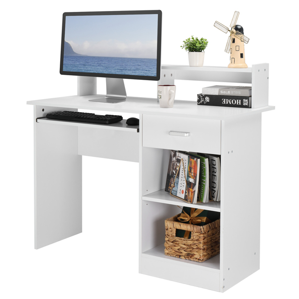 常规款办公室电脑桌-白色-11