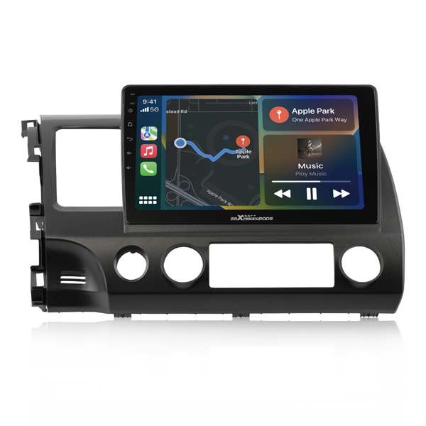车载立体声收音机 10'' Android 9.1 Car Stereo Radio ROM RAM GPS Navigation For Honda Civic 2006-2011-3