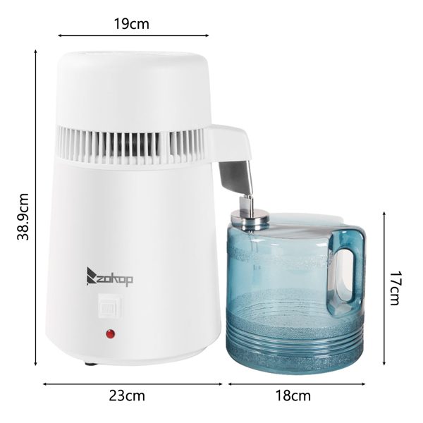 【替换20548364】 英规 ZB-1 4L 蒸馏水机 220V 220V,750W 新温控带塑料瓶 塑料 原色-15
