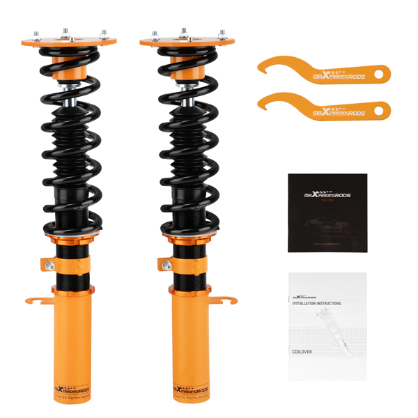 弹簧减震2pcs Front Air Strut to Coil Spring Shocks Conversion Kit for BMW X5 E53 2000-2006 Front Coilovers-1