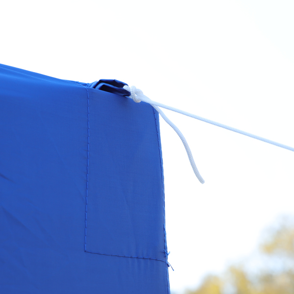 户外10 x 10英尺弹出式凉亭天篷带有4个沙袋和手提袋（蓝色）【禁售temu，周末无法发货，谨慎下单】-4