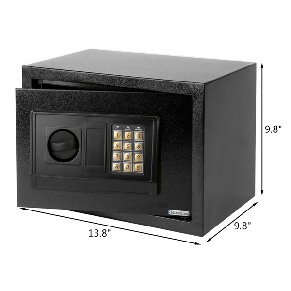 E25EA 电子密码保险柜 黑色 (含电池)-10