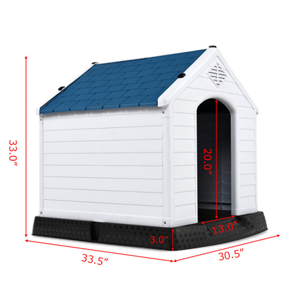 33.5" Dog House of Plastic.pet house-3