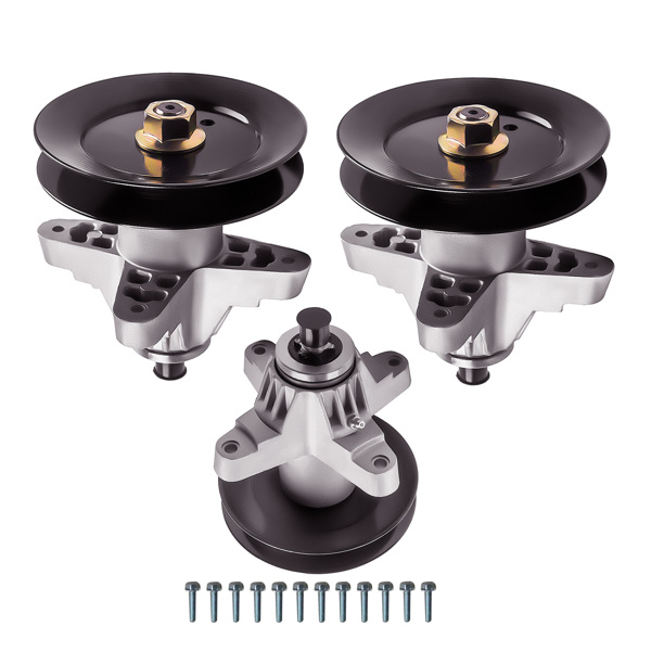 割草机主轴总成 3 Pack Spindle Assembly for Cub Cadet 50" Deck 918-04125 918-04125B 918-04125C-2