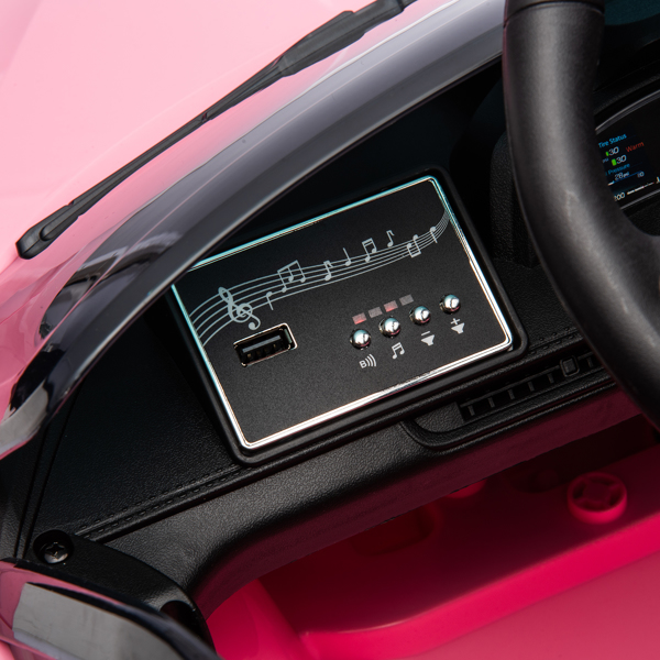 Corvette 双驱 12V 4.5A.h 跑车 带2.4G遥控 粉色 C8-27