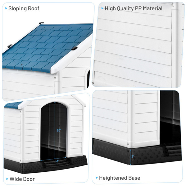 33.5" Dog House of Plastic.pet house-6