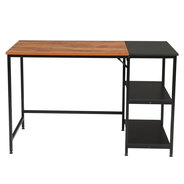 复古色 黑色 刨花板贴三胺 120cm 拼接 电脑桌 N001-4