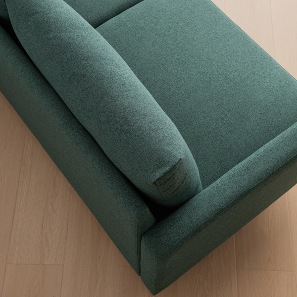 64 英寸 W 布艺软垫双人沙发，带金属腿/高弹性海绵沙发，适用于客厅、卧室、公寓-10