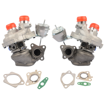 涡轮增压器 Pair Left + Right Turbo for Ford F-150 F150 2013-2016 3.5L V6 Gas Turbocharger DL3E6C879AD DL3E6K682AE