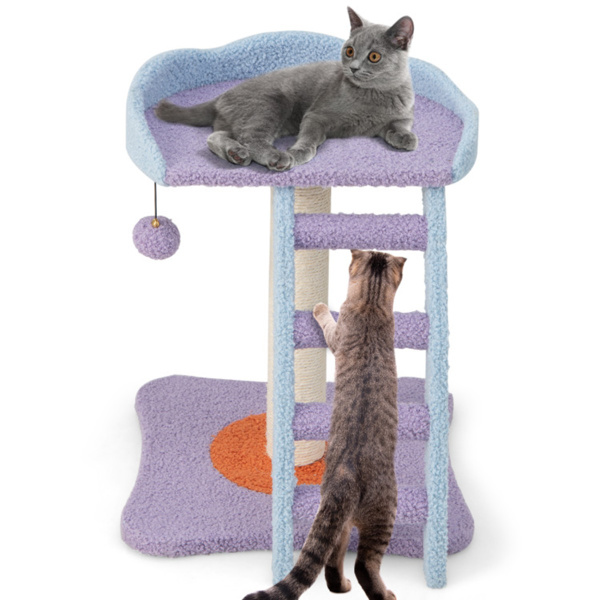 2层猫树，猫爬架，毛绒猫塔与梯子形状-1