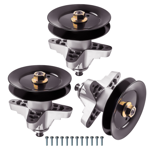 割草机主轴总成 3 Pack Spindle Assembly for Cub Cadet 50" Deck 918-04125 918-04125B 918-04125C-1