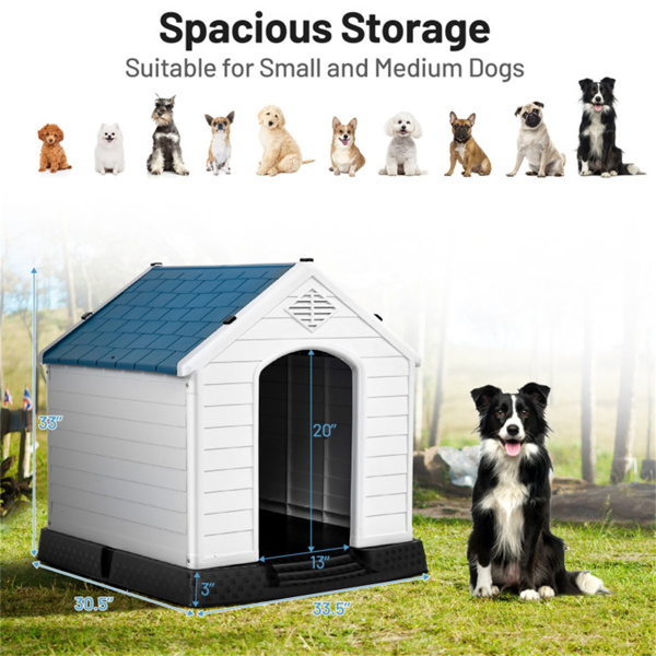 33.5" Dog House of Plastic.pet house-7