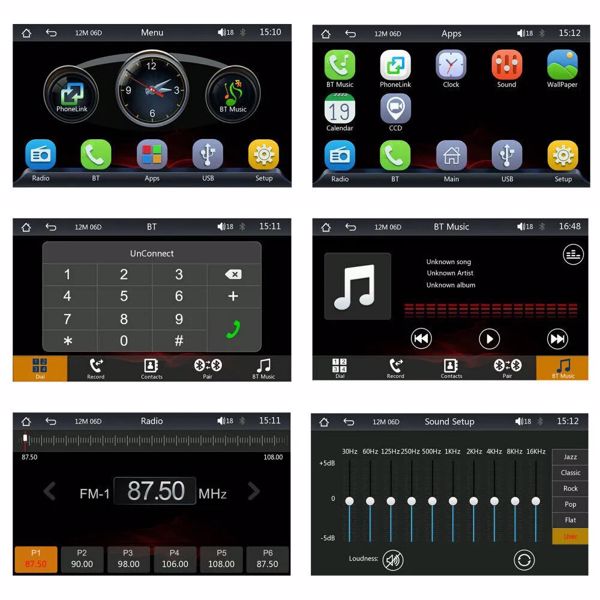 7英寸便携式无线苹果CarPlay安卓自动触摸屏汽车收音机立体声-10