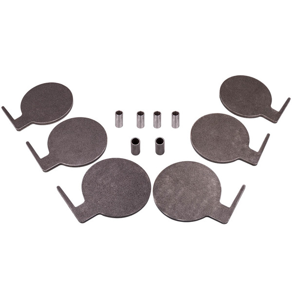 目标垫6pcs Target Dualing Tree AR500 steel plates 6" x 3/8" Pads Shooting Tree-2