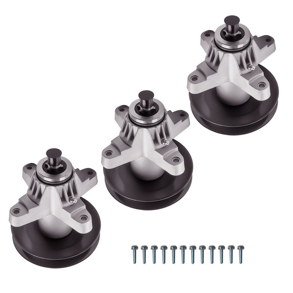 割草机主轴总成 3 Pack Spindle Assembly for Cub Cadet 50" Deck 918-04125 918-04125B 918-04125C-3